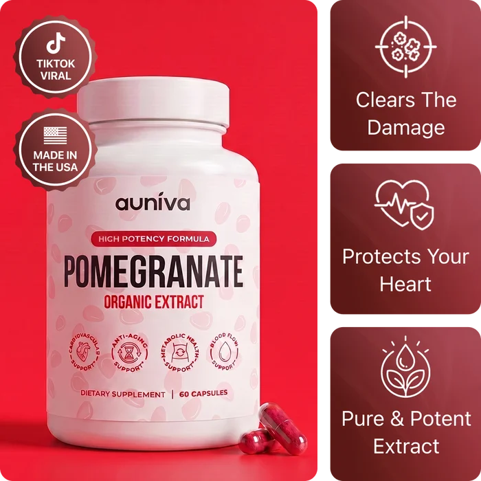 Auniva — Organic Pomegranate Extract Capsules